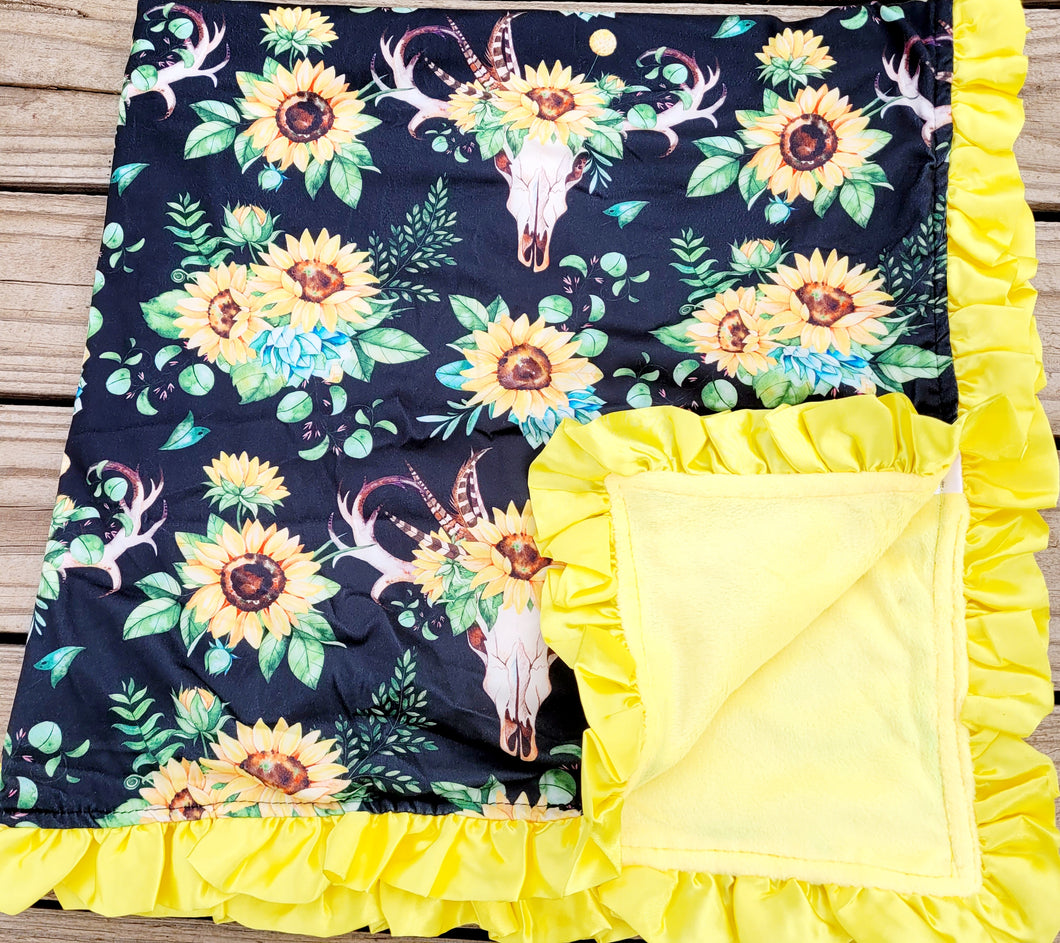 Sunflower Baby Blanket – Soft and Cozy Swaddle for Newborns and Infants