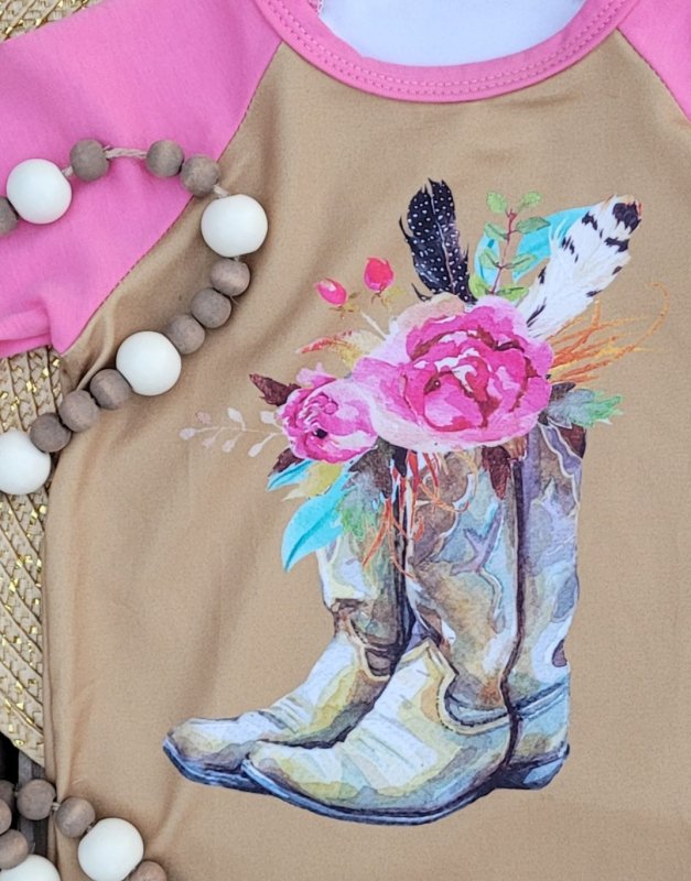 Boho Floral Boots - Miss Thangz