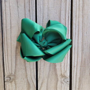 8 Inch White Girls Hair Bow for Girls - Miss Thangz