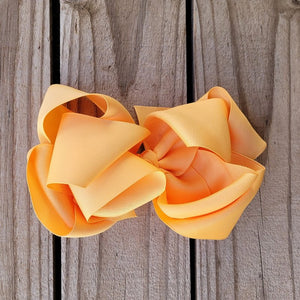 8 Inch White Girls Hair Bow for Girls - Miss Thangz