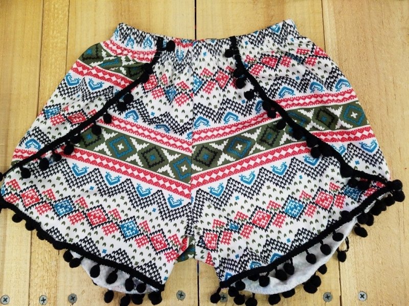 Atzec pom pom shorts - Miss Thangz