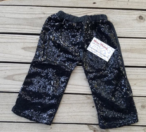 Black sequin pants - Miss Thangz