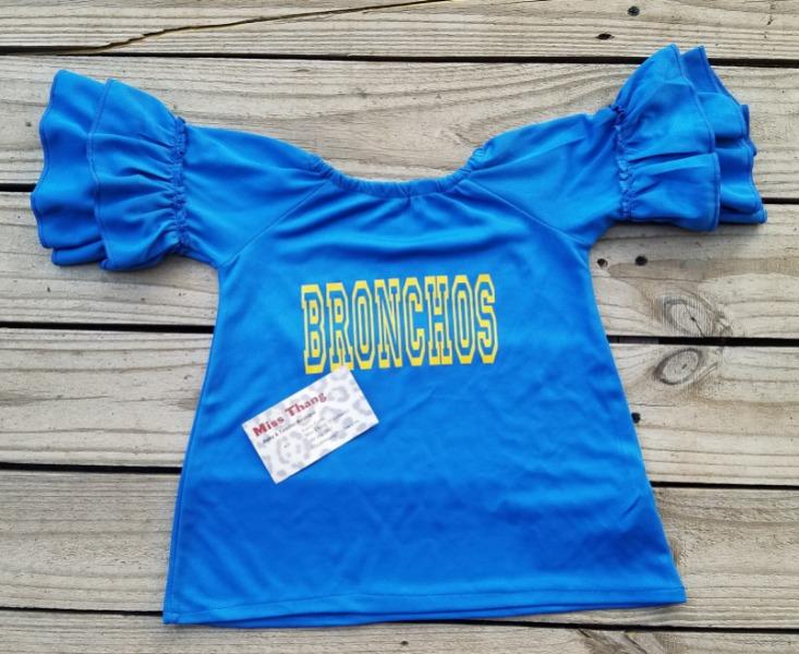 Bronchos football jersey- Central Bronchos - Miss Thangz