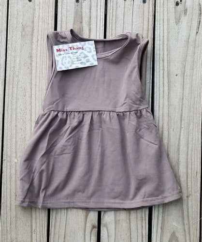 Brownish Dress with pockets - Miss Thangz