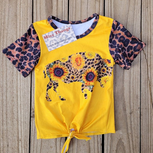 Buffalo Sunflower Print for Girls - Miss Thangz