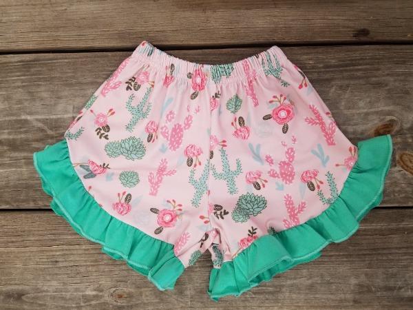 Cactus ruffle shorts - Miss Thangz