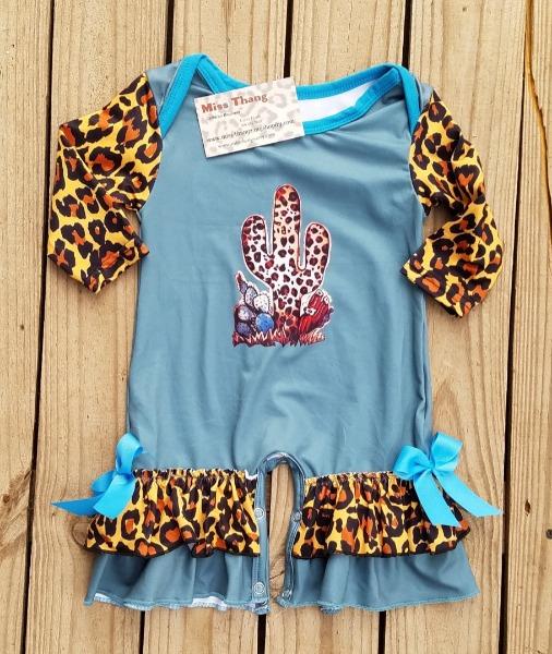Cactus Ruffled Romper - Miss Thangz