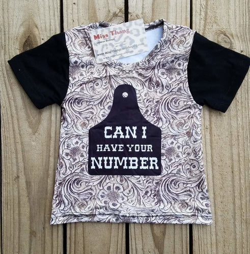 Can I Have Your Number Children T-Shirt - Miss Thangz