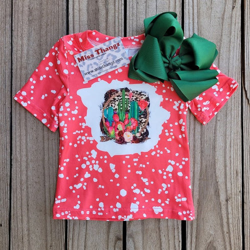 Coral Cactus tee - Miss Thangz