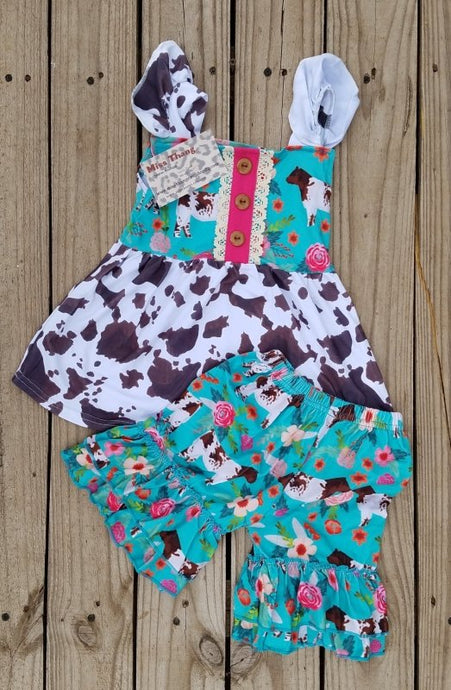 Cow print 2 pc - Miss Thangz