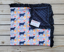 Load image into Gallery viewer, Cow Print Minky blanket - Miss Thangz
