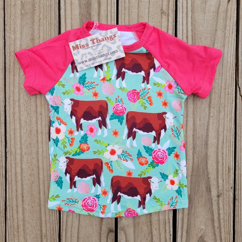 Cow toddler Shirt - Miss Thangz