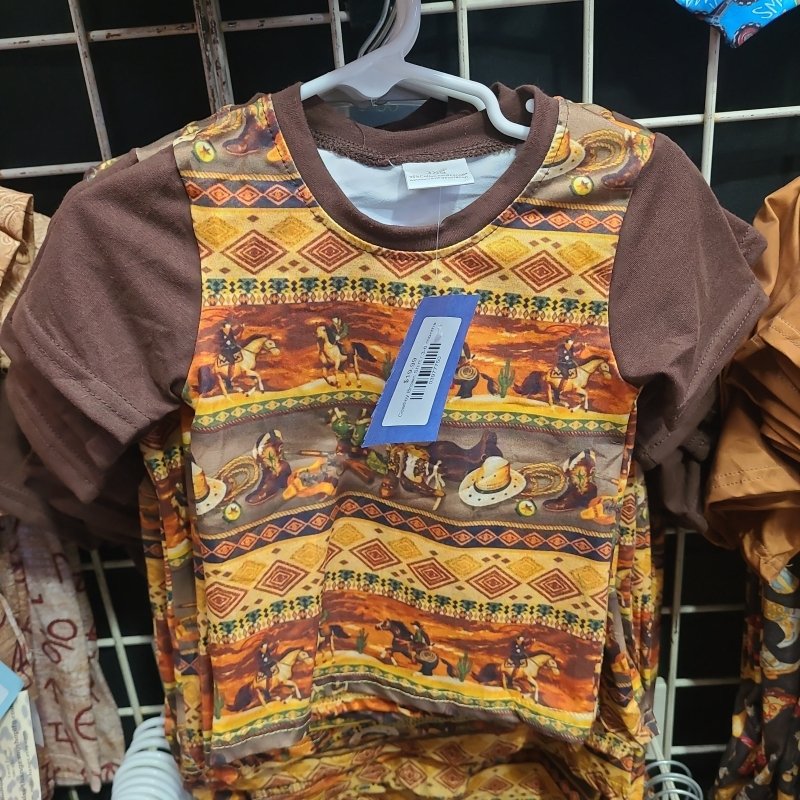 Cowboy Brown Shirt - Miss Thangz