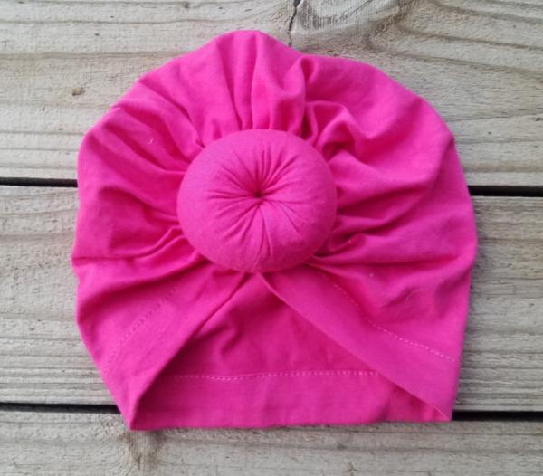 Dark Pink Turban hat - Miss Thangz
