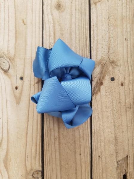 Denim colored bow - Miss Thangz