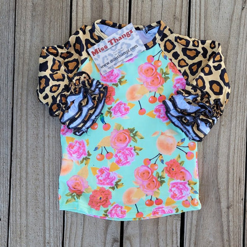 Green floral tee - Miss Thangz