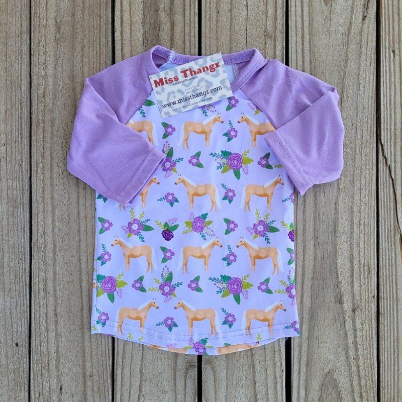 Horse and Floral Shirt - Miss Thangz