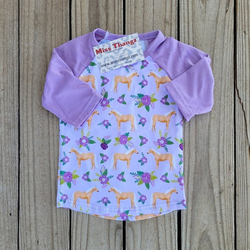 Horse and Floral Shirt - Miss Thangz