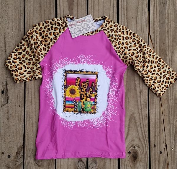 Leopard cactus Toddler Shirt - Miss Thangz