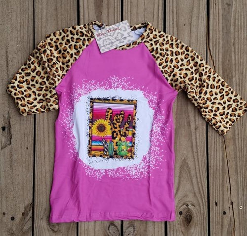 Leopard cactus Toddler Shirt - Miss Thangz