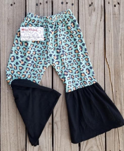 Leopard Toddler Bell Bottom Pants - Miss Thangz