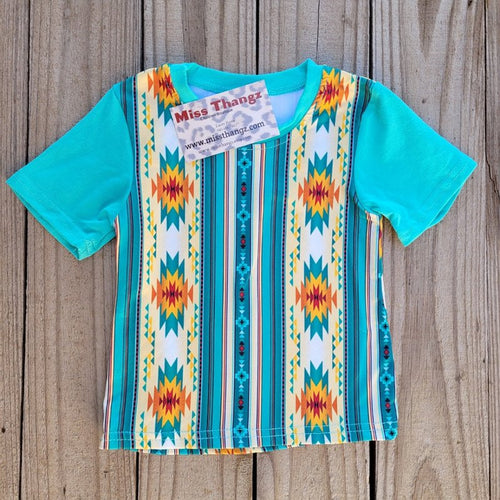 Mint Aztec Top - Miss Thangz