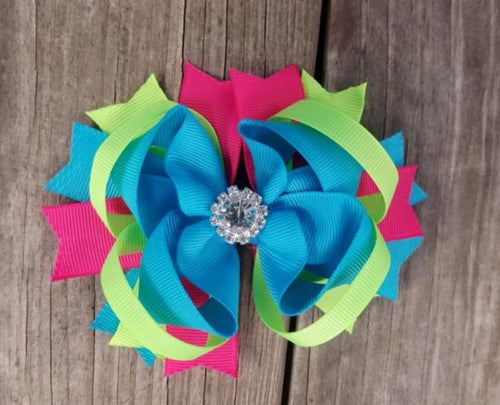 Multiple colored Neon Bow - Miss Thangz