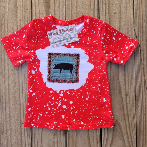 Pig Bleached Shirt - Miss Thangz