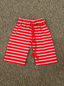 Red and white striped shorts - Miss Thangz