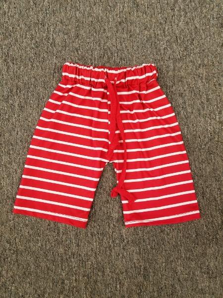 Red and white striped shorts - Miss Thangz