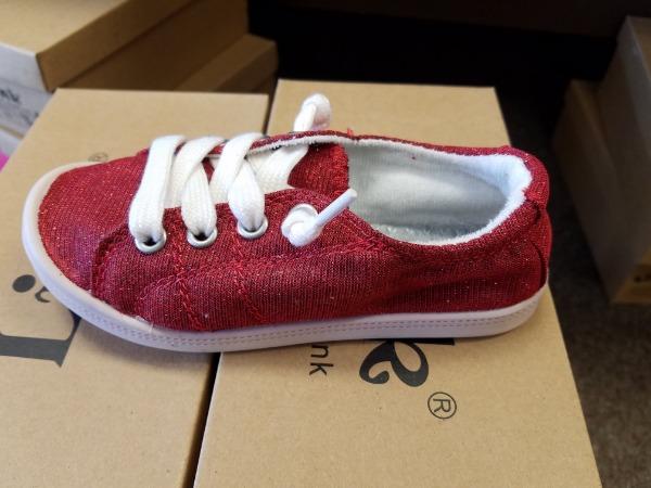 Red glitter loafers - Miss Thangz