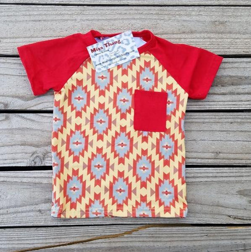 Red Western Toddler Shirt - Miss Thangz