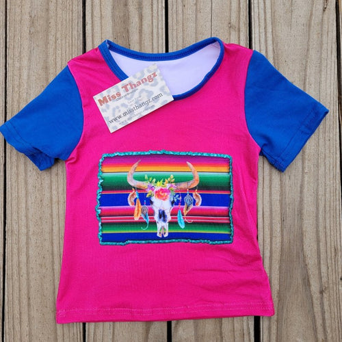 Serape bull skull - Miss Thangz