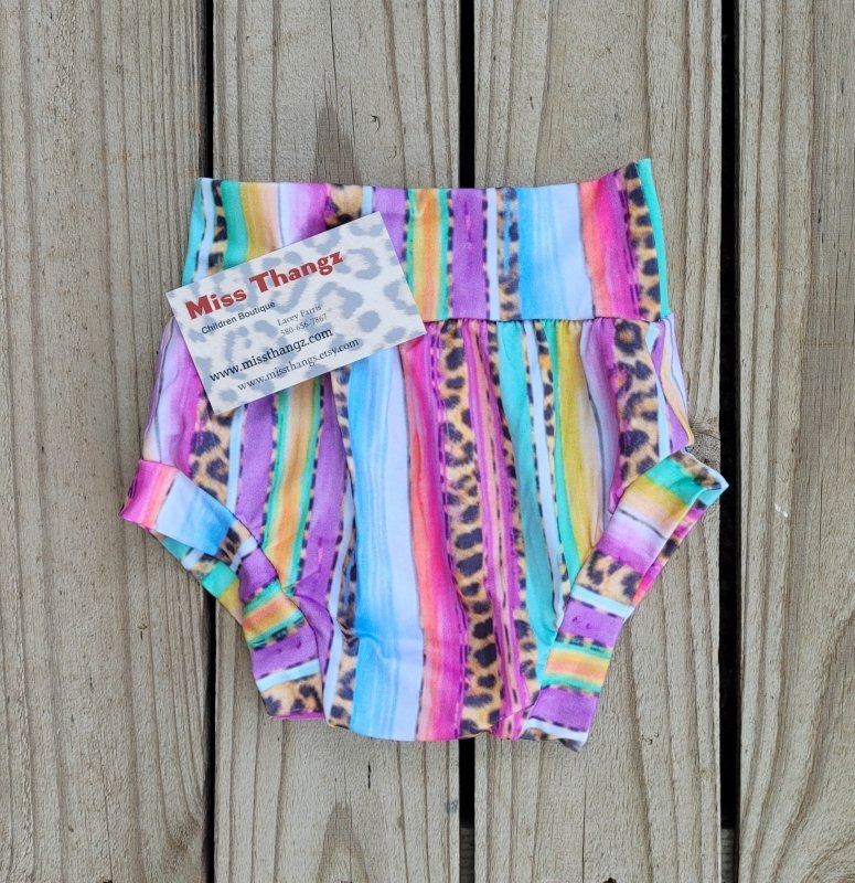 Serape leopard bummies - Miss Thangz