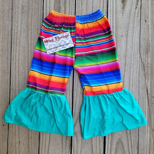 Serape Toddler Bell Bottom Pants - Miss Thangz