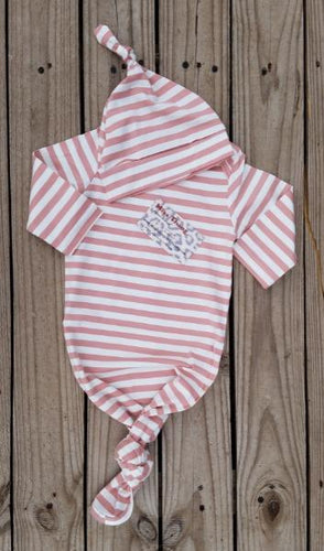 Striped baby gown - Miss Thangz