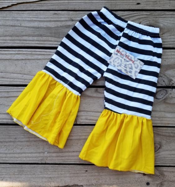Striped Toddler Bell Bottom Pants - Miss Thangz