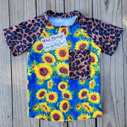 Sunflower Land Tee for Girls - Miss Thangz