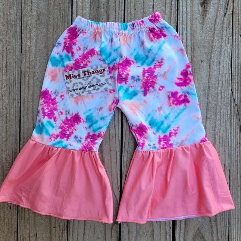 Tie Dyed Toddler Bell Bottom Pants - Miss Thangz