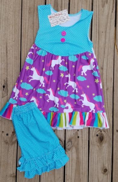 Unicorn 2 pc set - Miss Thangz