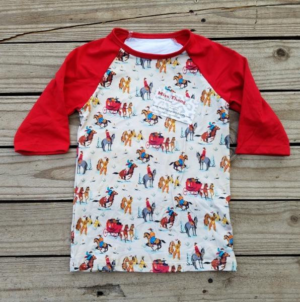 Wagon themed tee Shirt - Miss Thangz