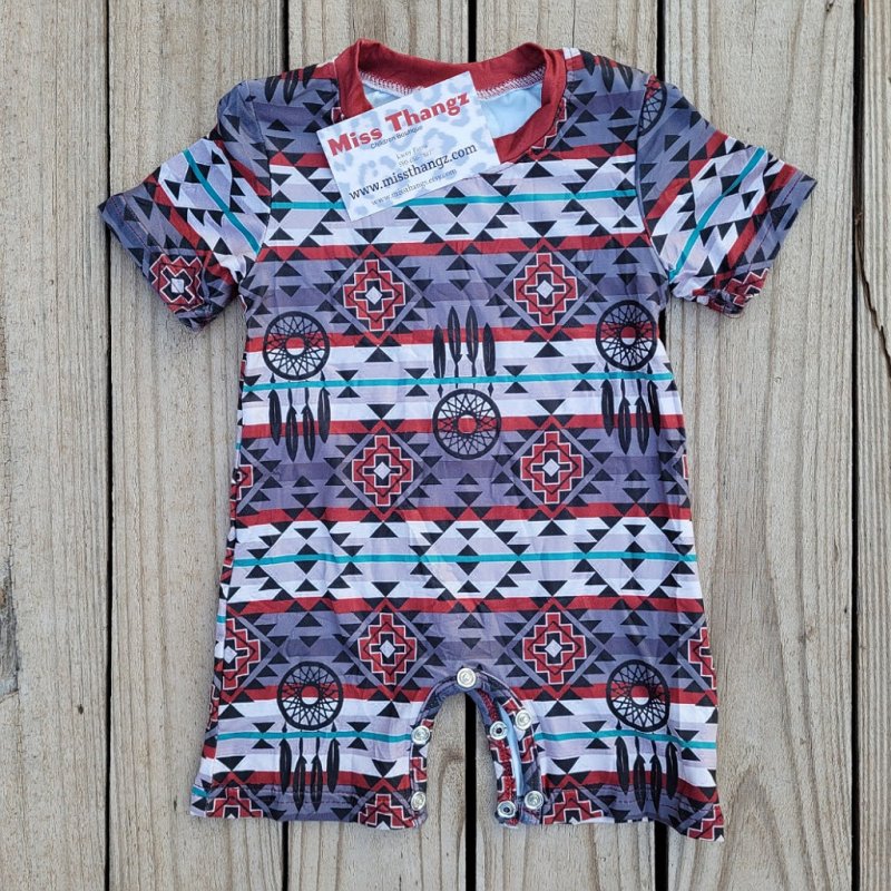 Western Boys Romper - Miss Thangz