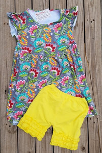 Yellow floral girls - Miss Thangz