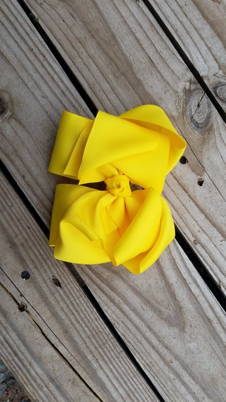 Yellow Hair Bow - Miss Thangz